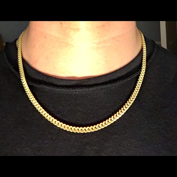 Other - Gold Chain Vermeil Miami Cuban 20in 5mm .925 Italy